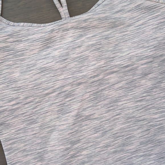 Lululemon Power Y Tank Soft Pink Grey Size 10 - Picture 2 of 4